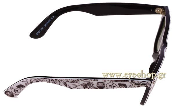 Rayban modello 2140 Wayfarer di colore 1047  Comics Rare Prints Series 3