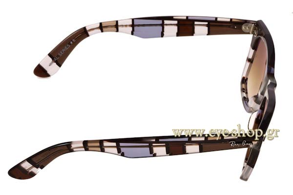 Rayban modello 2140 Wayfarer di colore 108651 Blocks Special series 6
