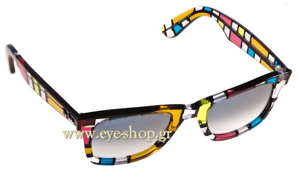 Occhiali Rayban 2140 Wayfarer 10853F Blocks Special series 6