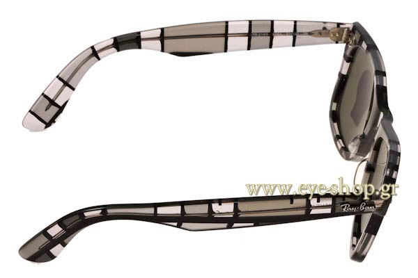 Rayban modello 2140 Wayfarer di colore 1084 Blocks Special series 6