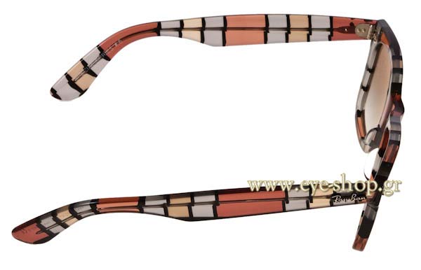 Rayban modello 2140 Wayfarer di colore 108332 Blocks Special series 6