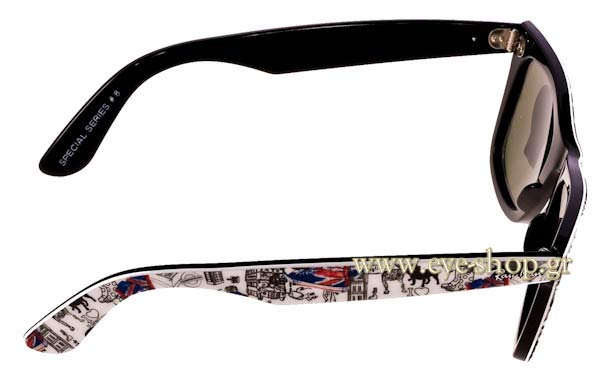 Rayban modello 2140 Wayfarer di colore 1115 Special Series 8 London