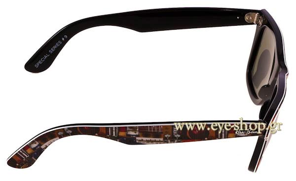 Rayban modello 2140 Wayfarer di colore 1121 rare prints series #9