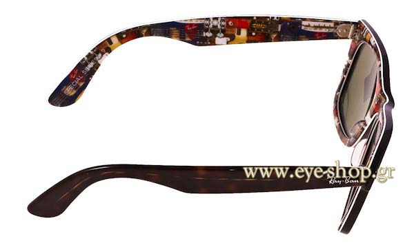 Rayban modello 2140 Wayfarer di colore 1122 Rare prints special series 9