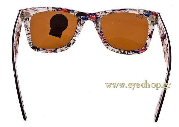 Rayban modello 2140 Wayfarer di colore 1119 London Special Series 8