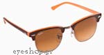 Occhiali da Sole Unisex Rayban 3016-Clubmaster 1126/85 size 49