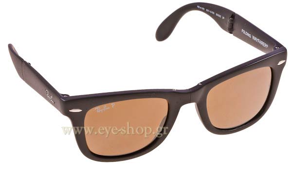 Occhiali Rayban 4105 Folding Wayfarer 601S55 Polarized Folding