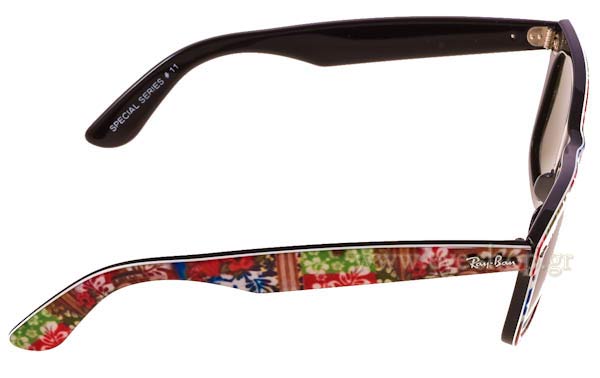 Rayban modello 2140 Wayfarer di colore 1137 rare prints series #11