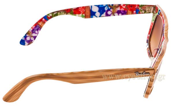Rayban modello 2140 Wayfarer di colore 11385 rare prints series #11