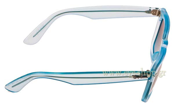 Rayban modello 2140 Wayfarer di colore Γυαλιά Ice Pop Blueberry 60554M
