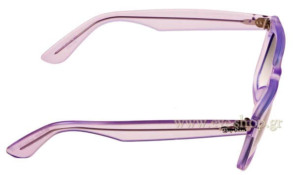 Rayban modello 2140 Wayfarer di colore Γυαλιά Ice Pop Grape 60603F