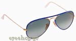 Occhiali da Sole Unisex Rayban 3025-Aviator JM 001/4M Blue Gradient size 58