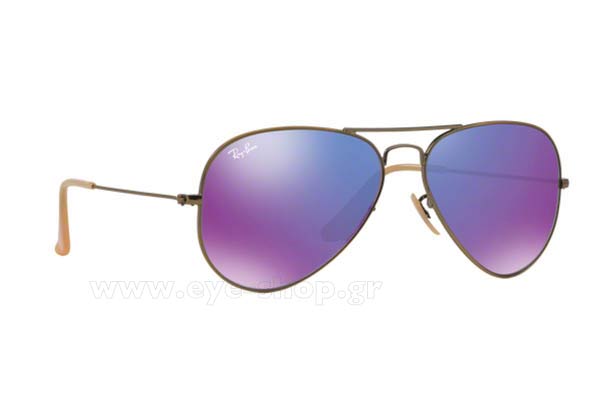 Occhiali RayBan 3025 Aviator 1671M Violet Mirror