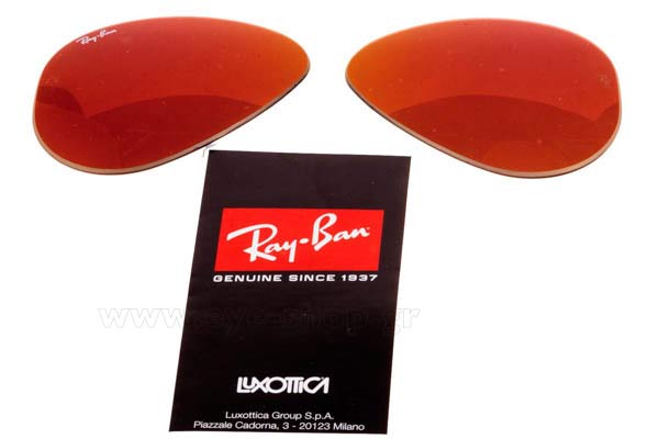 Occhiali RayBan 3025 Aviator 1672K RC055 Replacement lenses