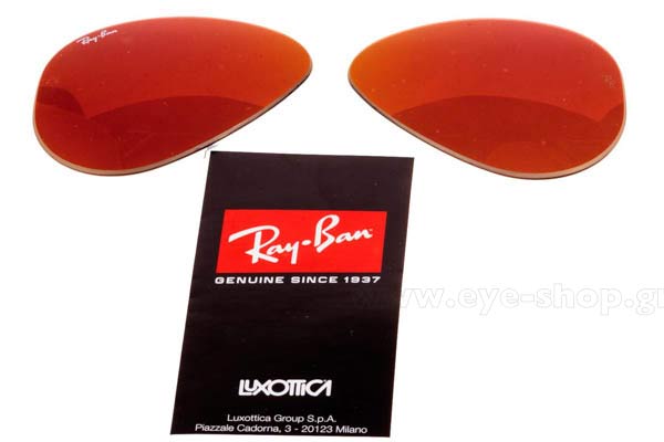 RayBan modello 3025 Aviator di colore 1672K RC055 Replacement lenses