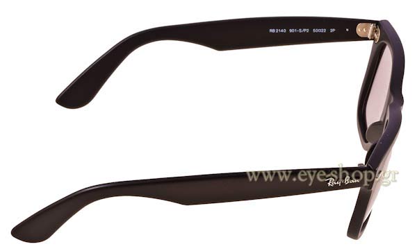 Rayban modello 2140 Wayfarer di colore 901-S-P2 Matte Polarized HAND MADE IN ITALY - SPECIAL SERIES