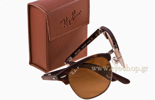 Rayban modello 2176 Folding Clubmaster di colore 1151M7 Polarized