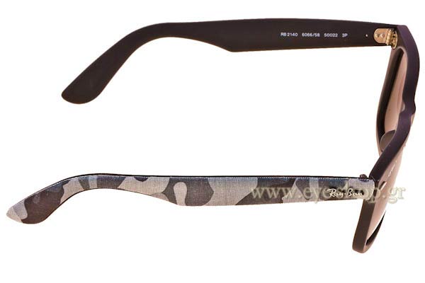 Rayban modello 2140 Wayfarer di colore 606658 Urban Camouflage Polarized