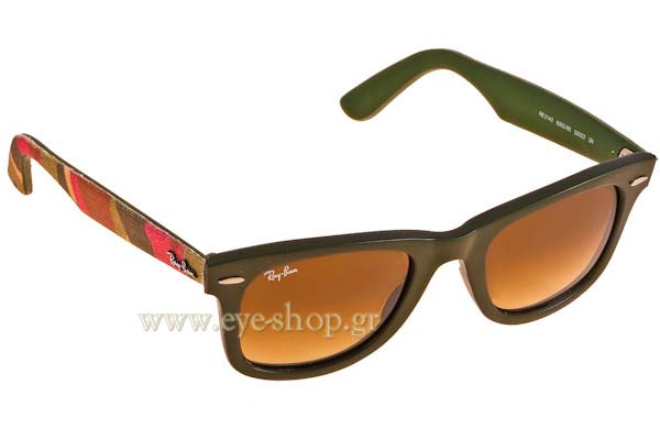 Occhiali Rayban 2140 Wayfarer 606285 Urban Camouflage military green