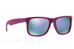 Occhiali da Sole Unisex Rayban Justin-4165 60894V Fuchsia Rubber size 54