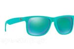 Occhiali da Sole Unisex Rayban Justin-4165 60903R Turqoise Rubber size 54