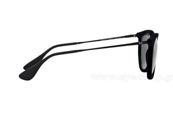 Rayban modello Erika 4171 di colore 60756G Velvet Black