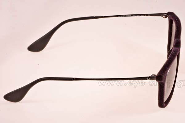 Rayban modello CHRIS 4187 di colore 60756G Velvet
