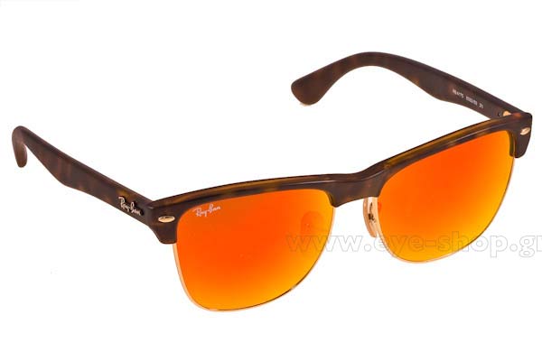 Rayban modello 4175 Oversized Clubmaster di colore 609269 red mirror krystal