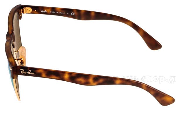 Rayban modello 4175 Oversized Clubmaster di colore 609219 green mirror krystals