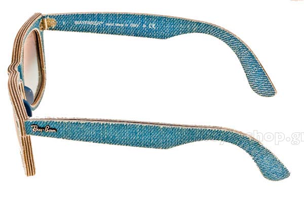 Rayban modello 2140 Wayfarer di colore 11644M DENIM WAYFARER light blue