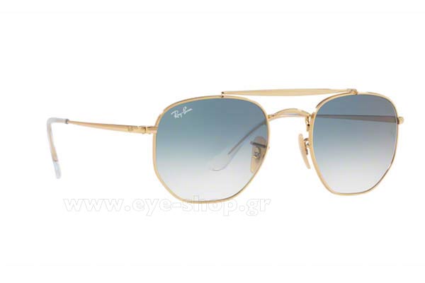 Occhiali Rayban 3648 THE MARSHAL 001/3F Hexagonal Double Bridge