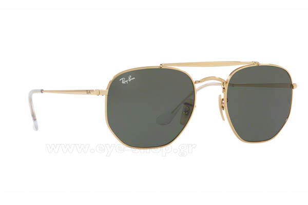 Occhiali Rayban 3648 THE MARSHAL 001 Hexagonal Double Bridge
