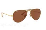 Occhiali da Sole Uomo Rayban 3689-AVIATOR-METAL-II 906447 polarized size 58