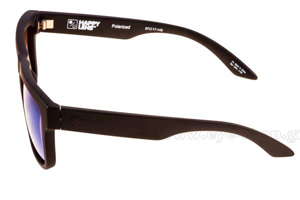 SPY modello DISCORD di colore MTBLK HappyLens Polarized BZPL BLUSPC