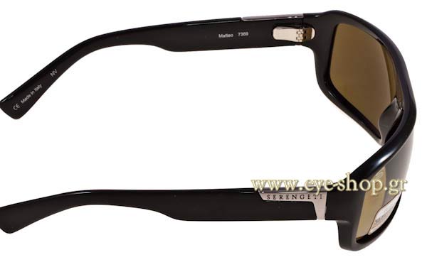 Serengeti modello Matteo 7369 di colore Shiny Black