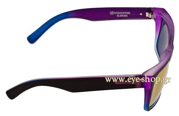 Von Zipper model Elmore VZSU79 and color BNB Purple Blue Satin 9094 Kosmic Chrome