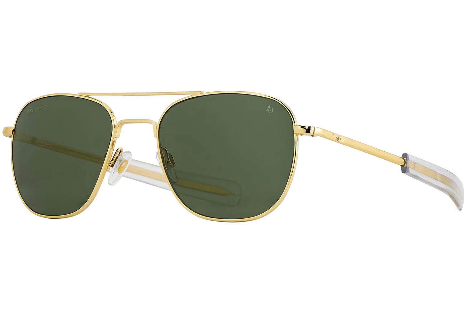 American-Optical ORIGINAL-PILOT Gold Green Crystal Polarized U.S.A. size 52 Occhiali da sole Prezzo: 286,00