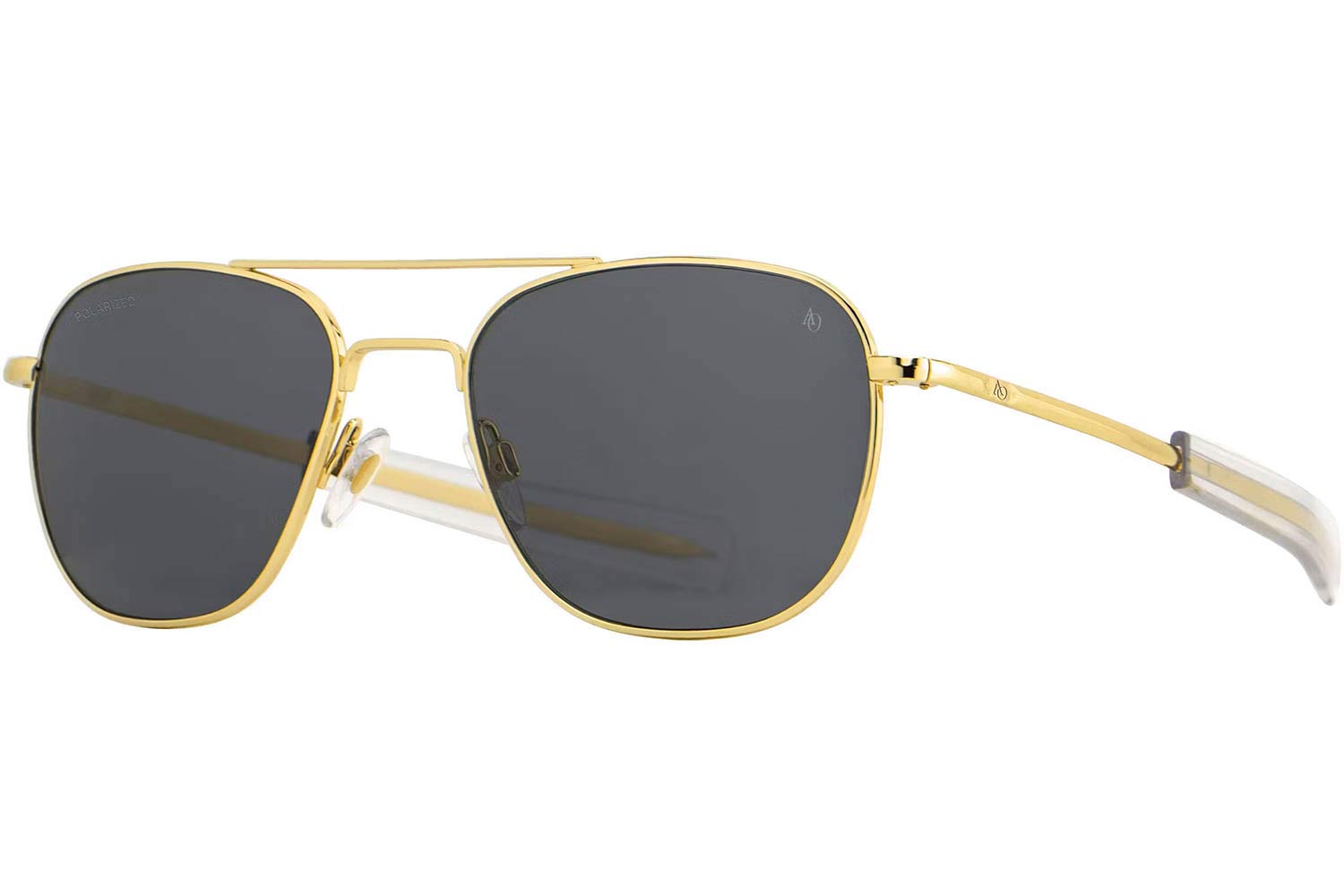 American-Optical ORIGINAL-PILOT Gold Grey Crystal Polarized U.S.A. size 55 Occhiali da sole Prezzo: 286,00