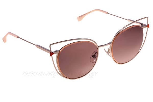 Fendi FF-0176-S 010 EU 	PALLADIUM (GREY SF) size 51 Occhiali da sole Prezzo: 163,00