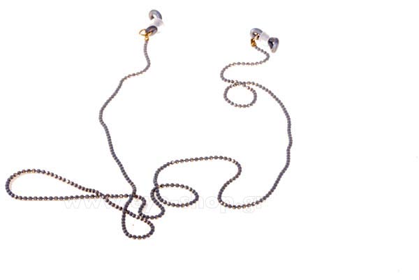 Accessori occhiali - cordoni  Grippy ThinChain-round gray gold Prezzo: 11,25