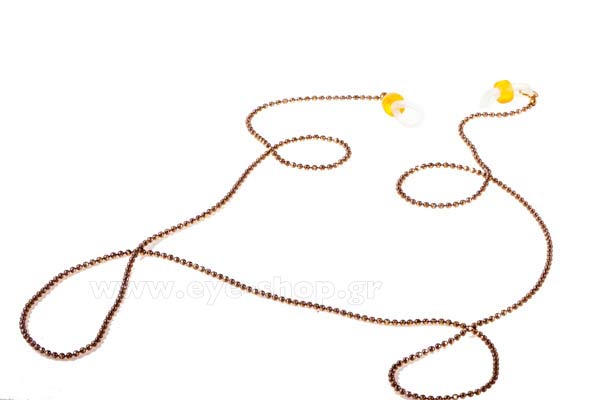 Accessori occhiali - cordoni  Grippy ThinChain-round brown bronze gold Prezzo: 12,00