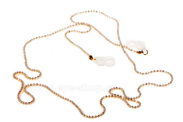 Accessori occhiali - cordoni  Grippy ThinChain-round white gold Prezzo: 12,00