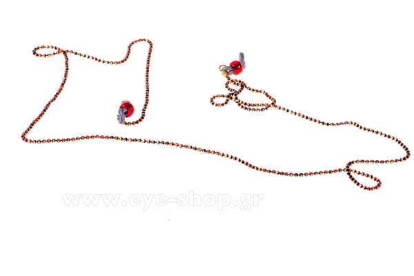 Accessori occhiali - cordoni  Grippy ThinChain-round red gold Prezzo: 12,00