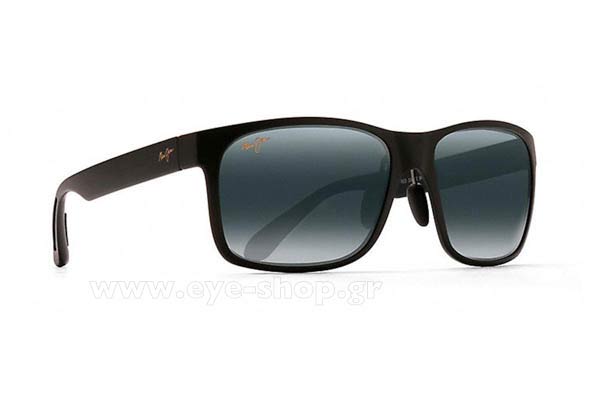 Maui-Jim RED-SANDS 432-2M Black - Grey size 68 Occhiali da sole Prezzo: 215,02