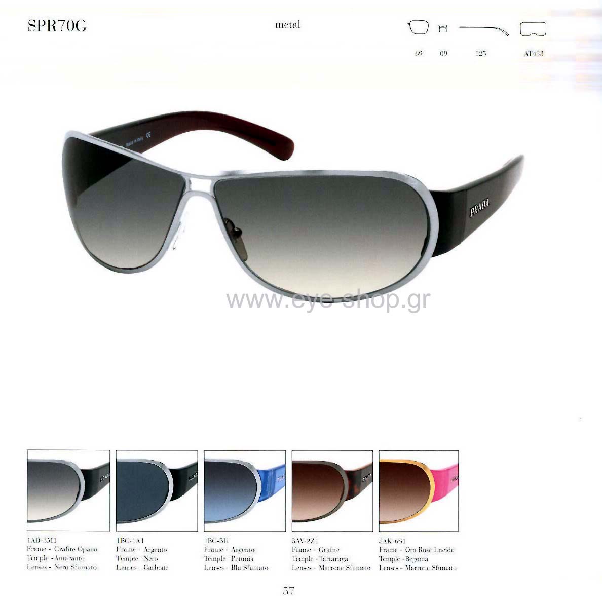 prada 70GS Occhiali da Sole 