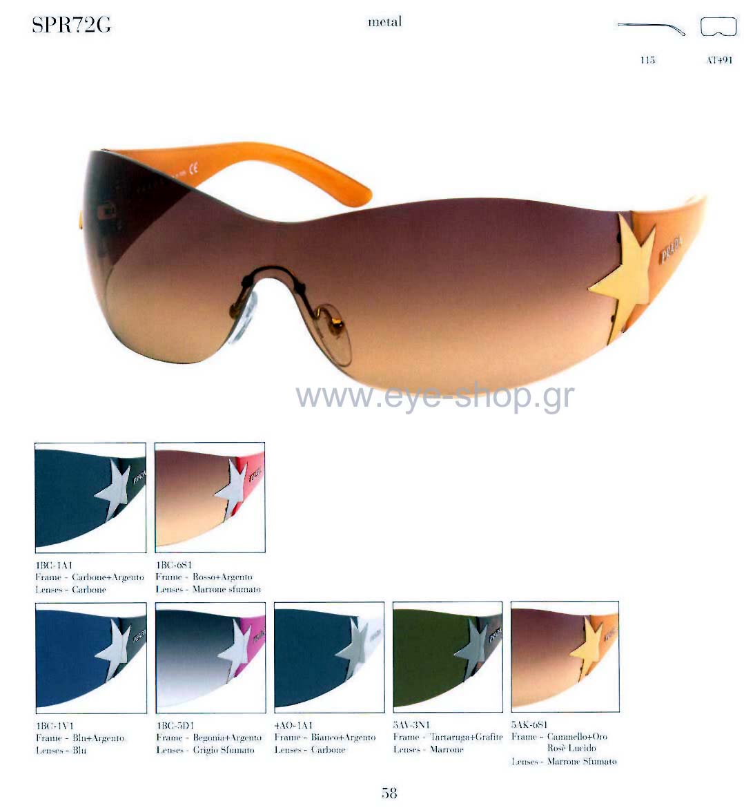prada 72GS Occhiali da Sole 