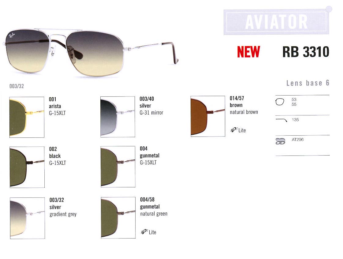 rayban 3310 Occhiali da Sole 