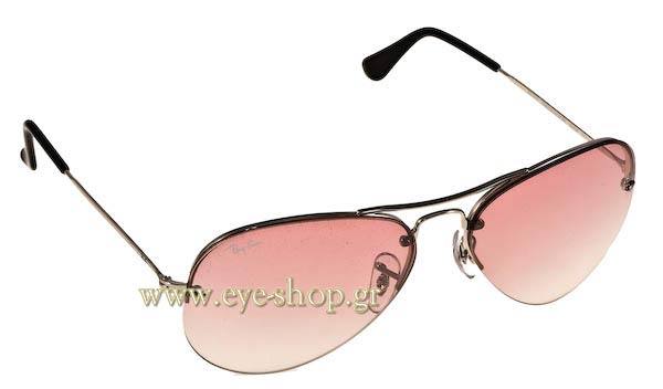 rayban 3214 Rimless Aviator Occhiali da Sole 