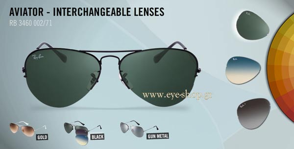 rayban 3460 Aviator Occhiali da Sole 