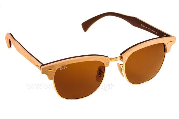 rayban Clubmaster Wood 3016M Occhiali da Sole 